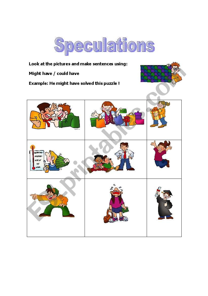 Speculations worksheet