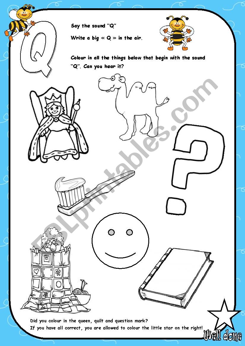 Alphabet - Letter Q - Activity