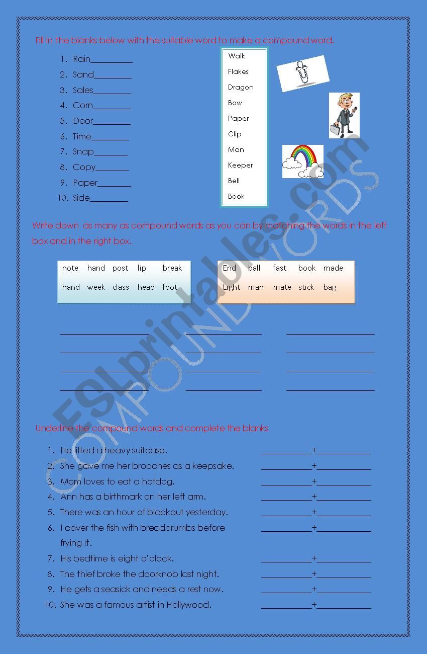 Compound Words worksheet