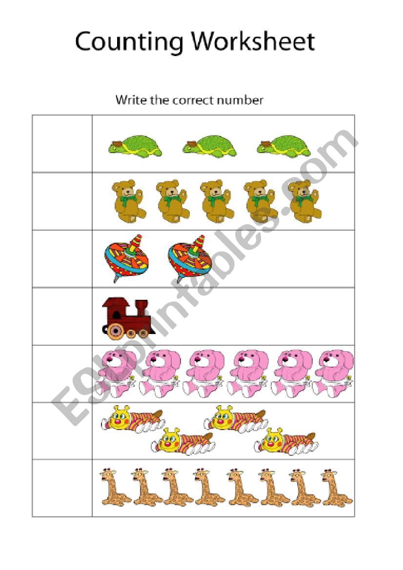 the number worksheet