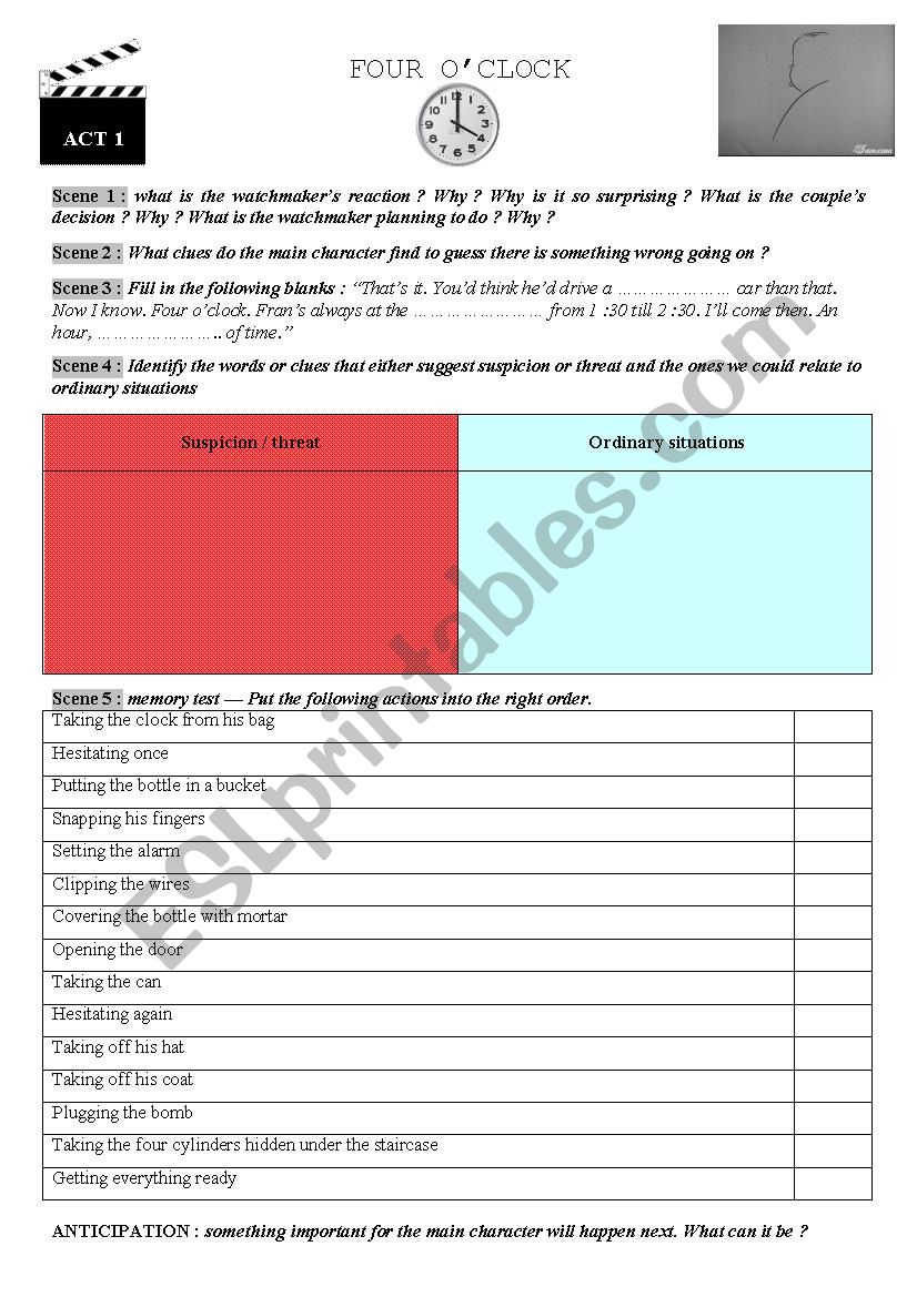 ALFRED HITCHCOCK PRESENTS - FOUR OÂ´CLOCK