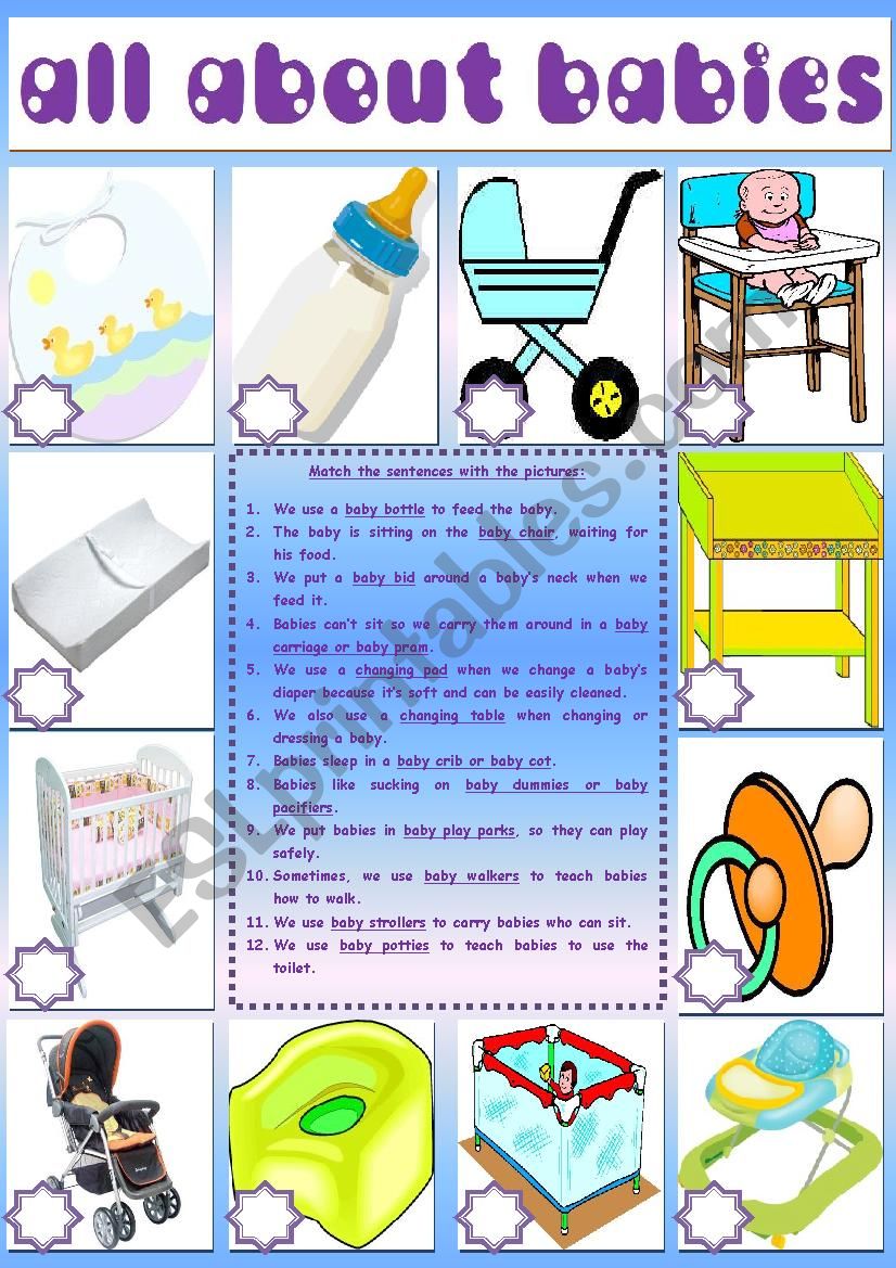 All About Babies - ESL worksheet by knds