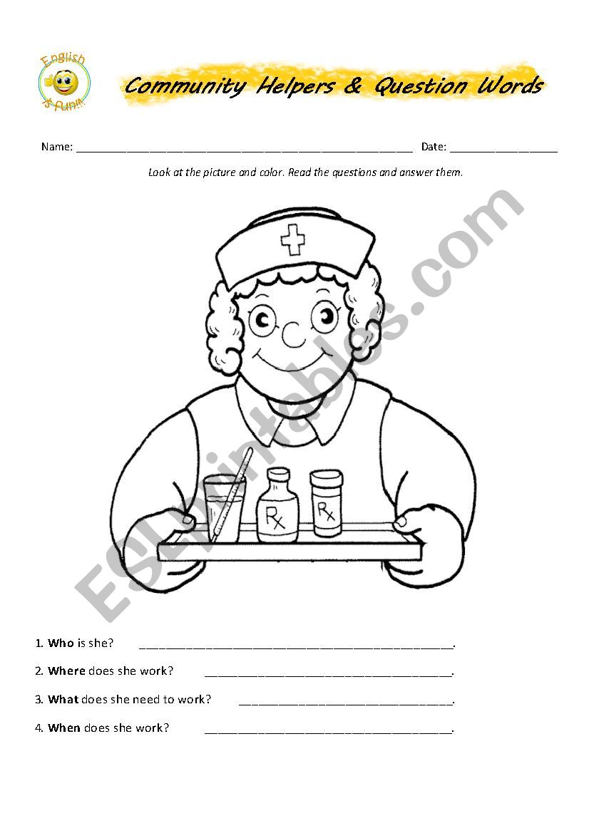 Community Helpers & Question Words Part 1