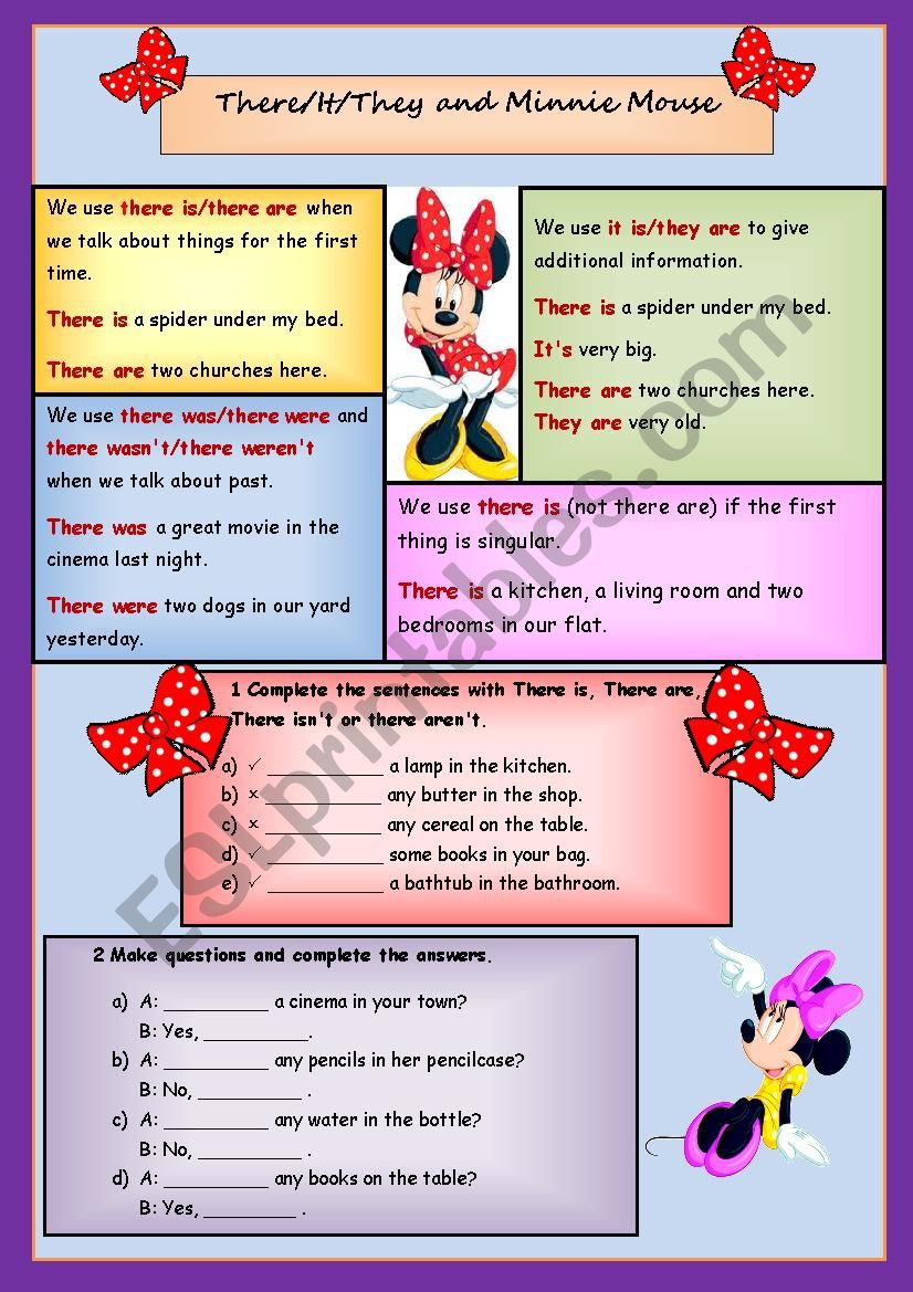 There, it, they worksheet