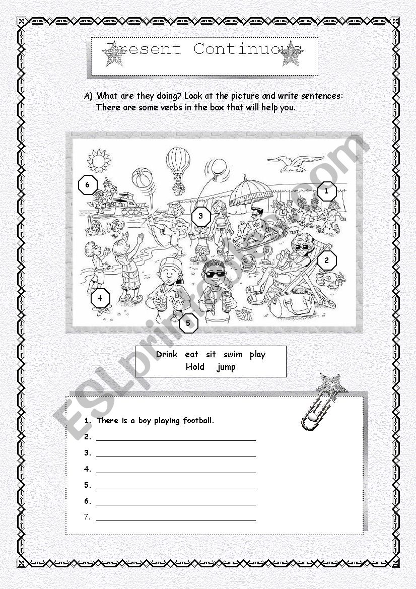 What are they doing? worksheet