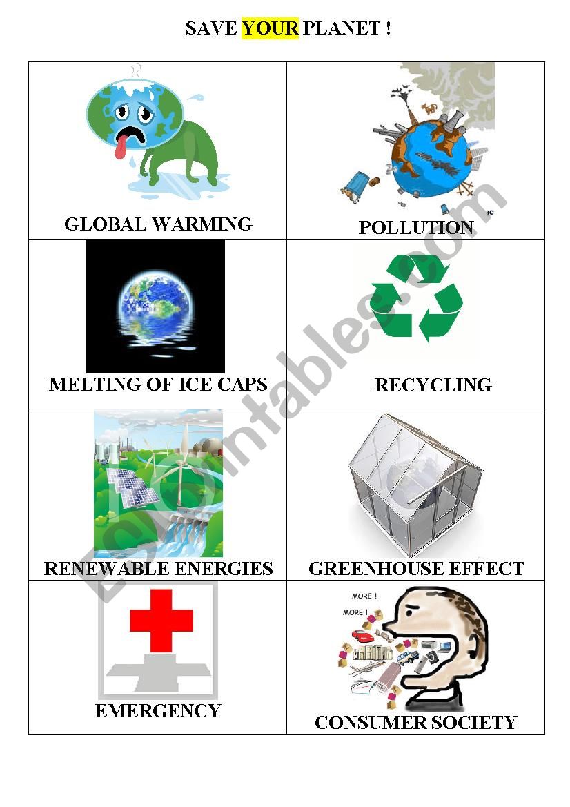 SAVE YOUR PLANET! worksheet