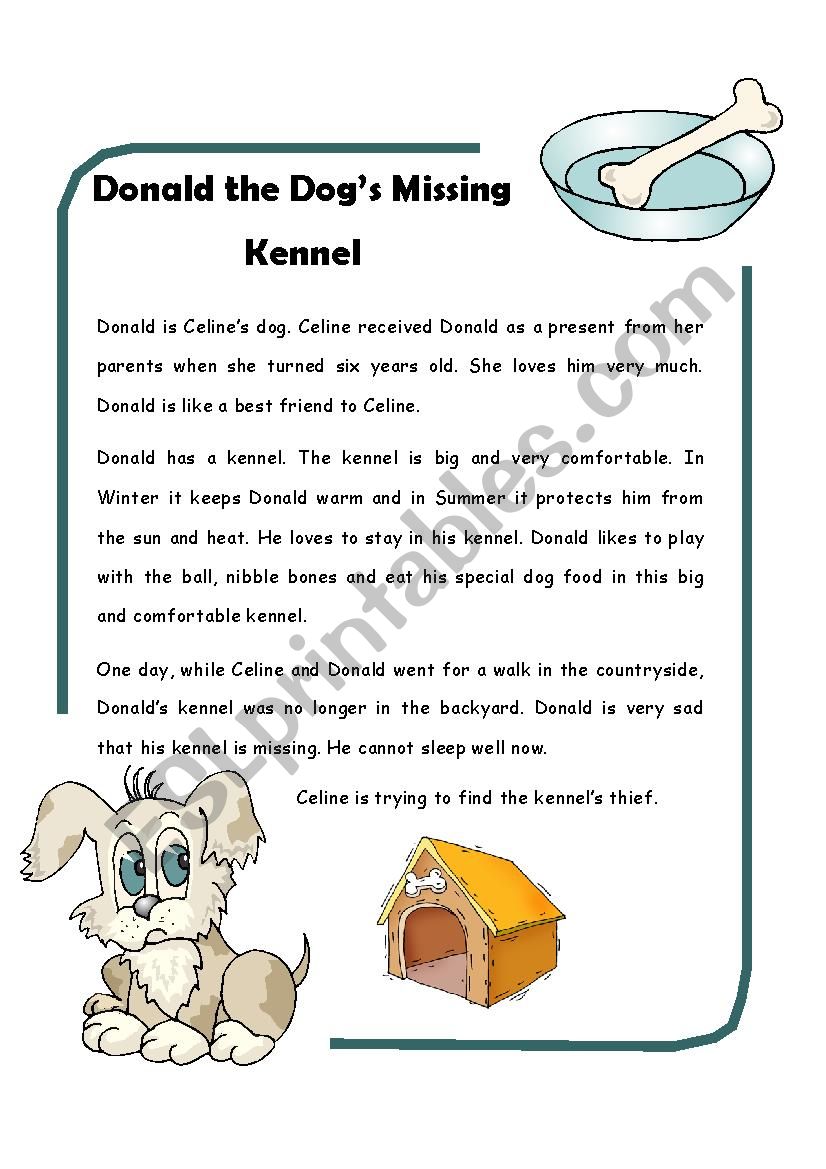 Donald the Dog and the Missing Kennel