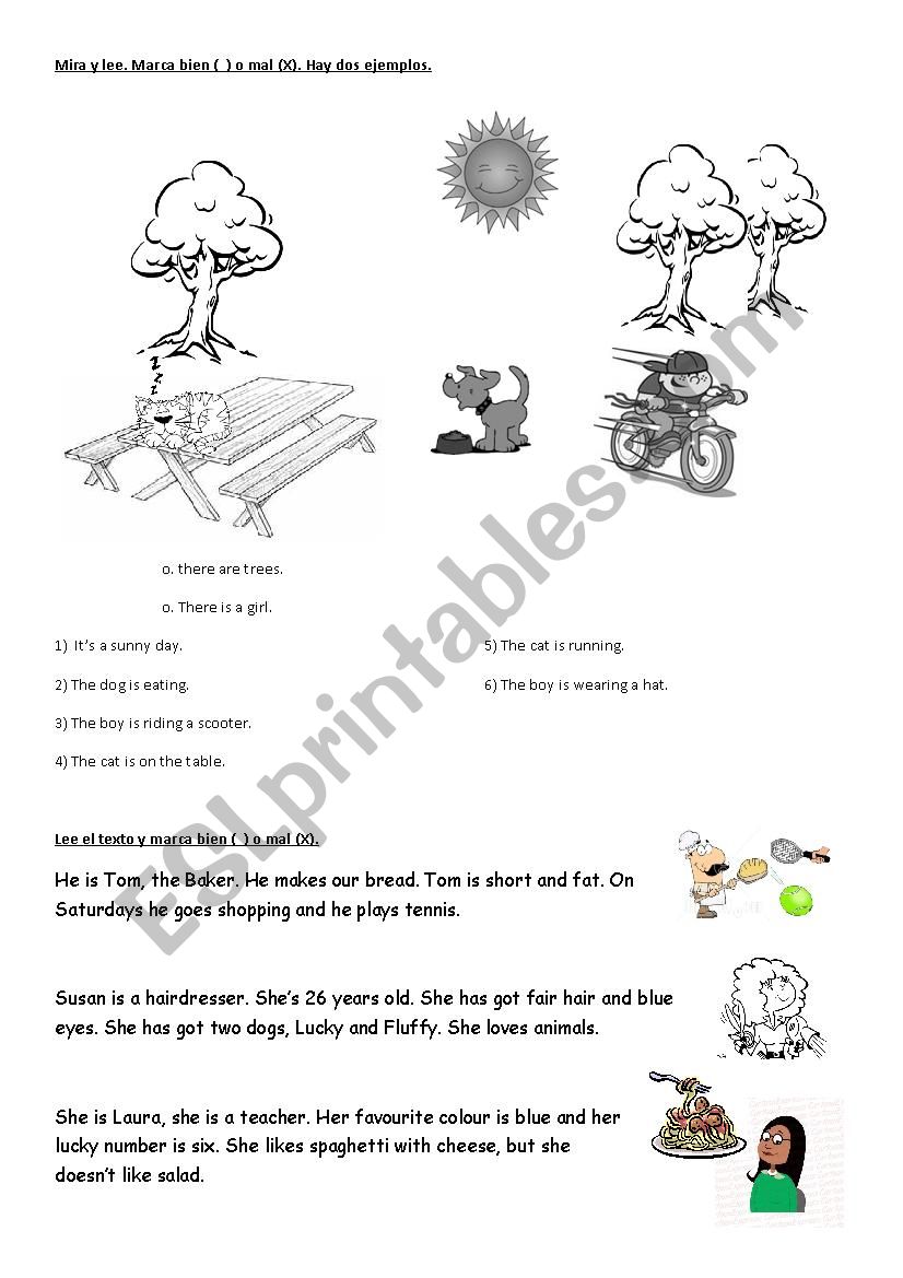 Test-Young Learners.  worksheet