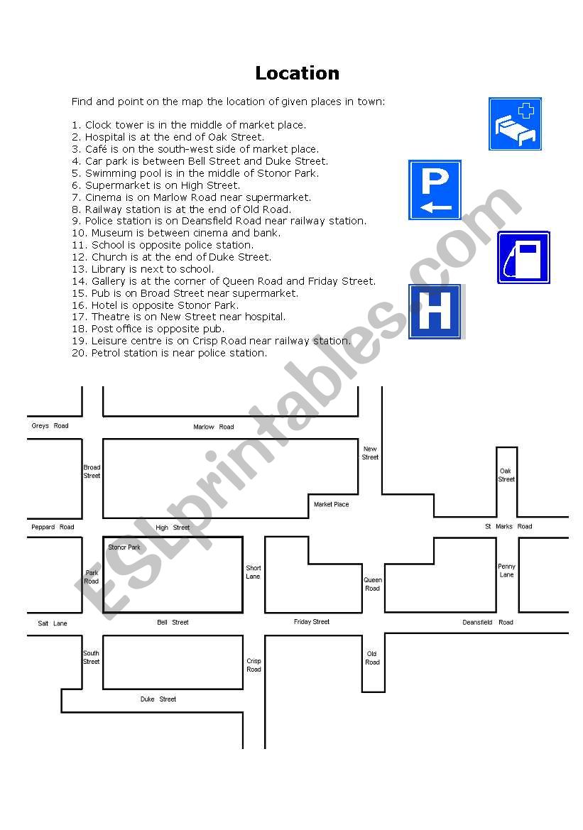 Location worksheet