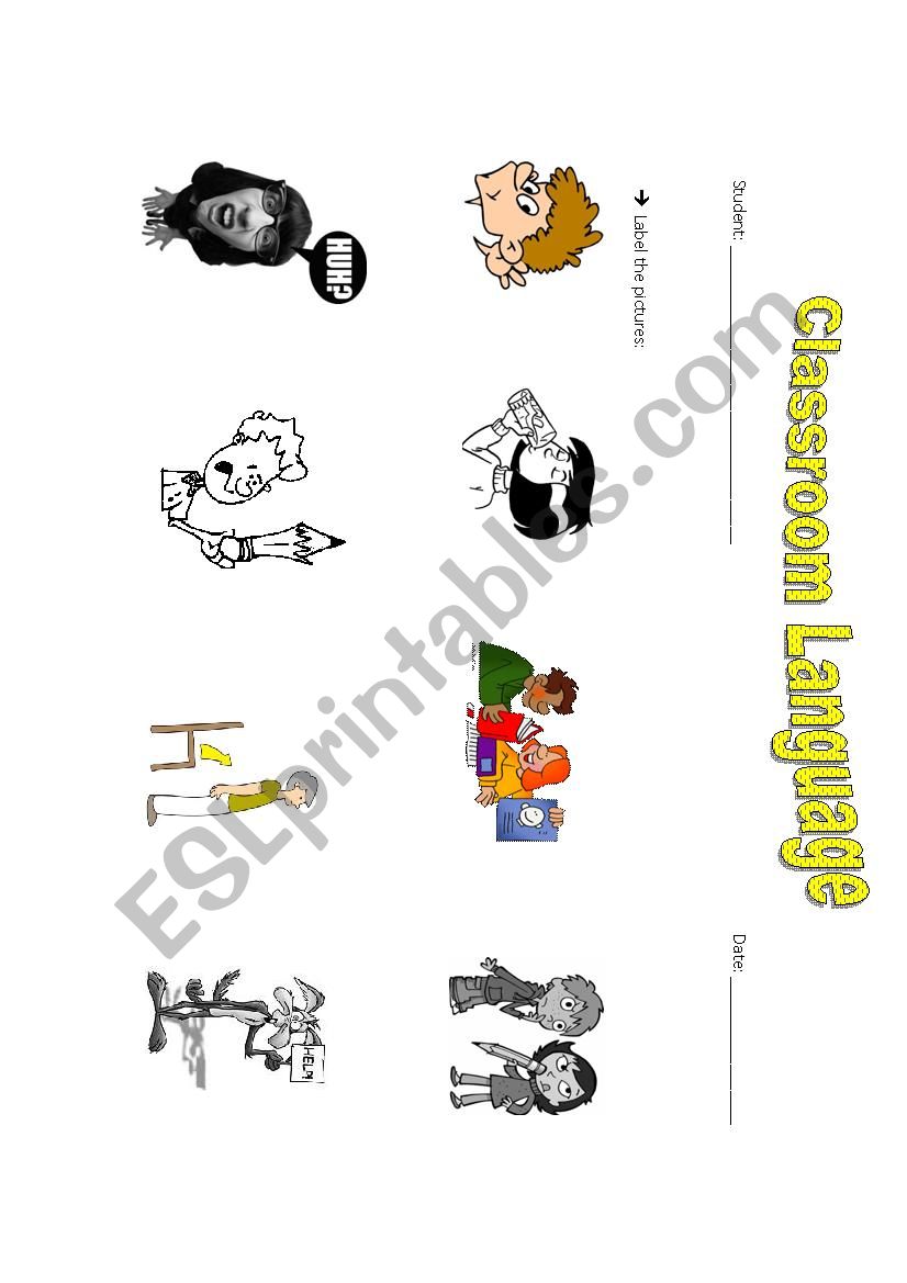 Classroom Language - Let´s speak English!