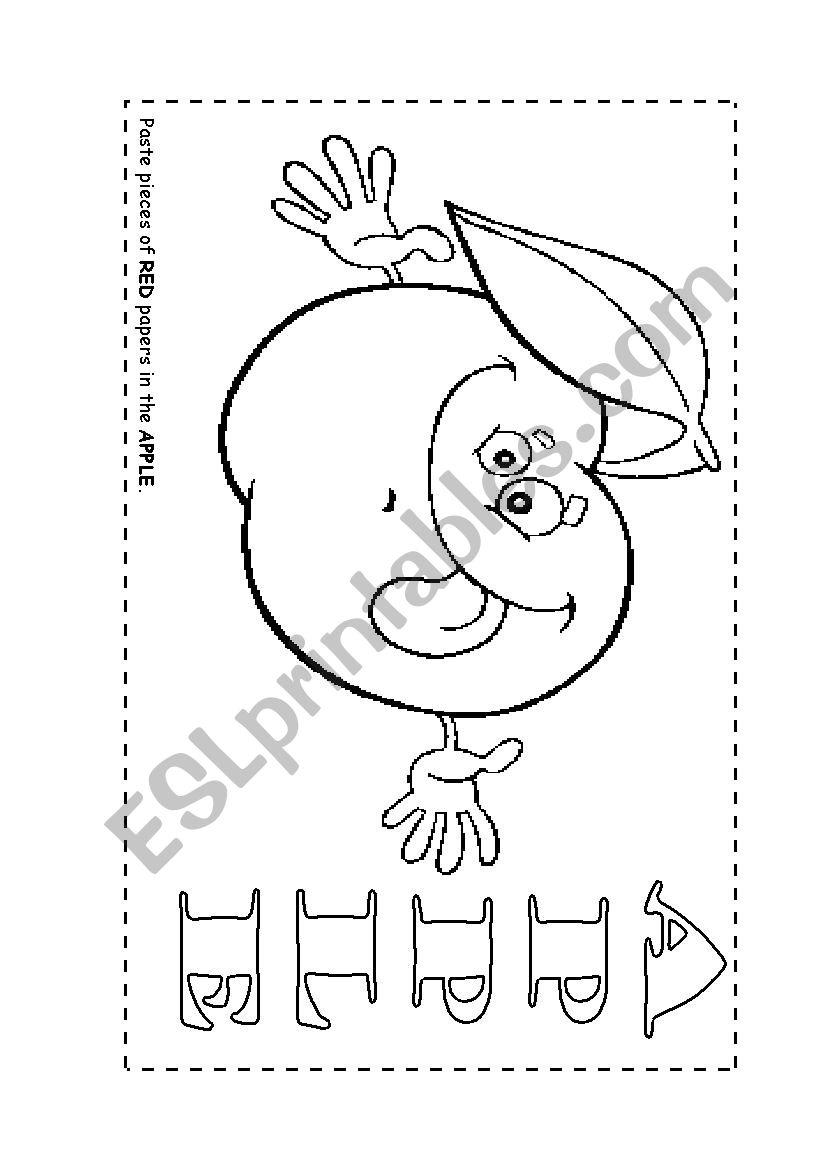 A Red Apple Esl Worksheet By Vh Martz