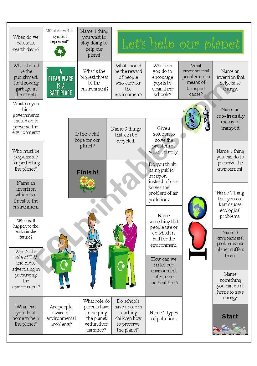 letÂ´s help the planet board game