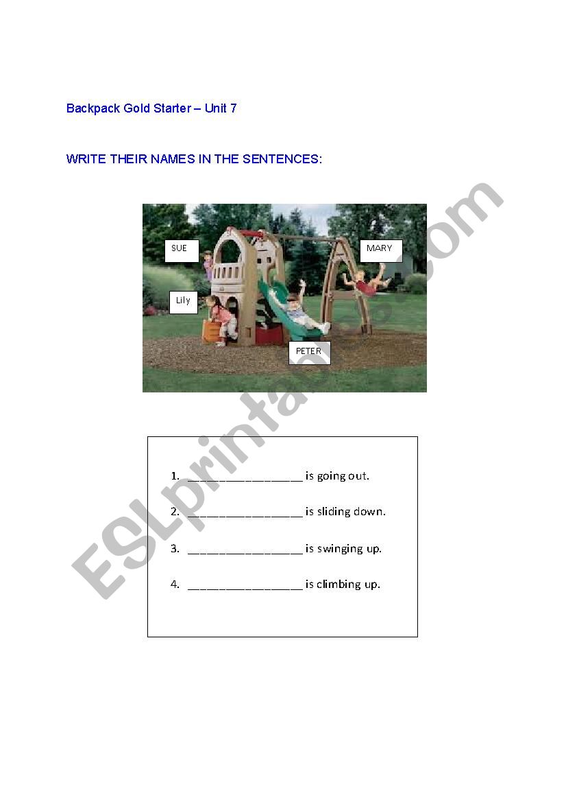 Are they up, down, in or out? worksheet