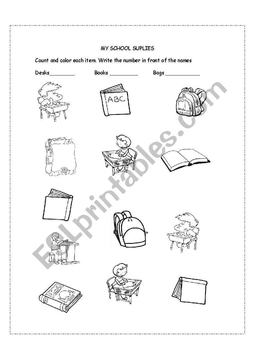 school worksheet