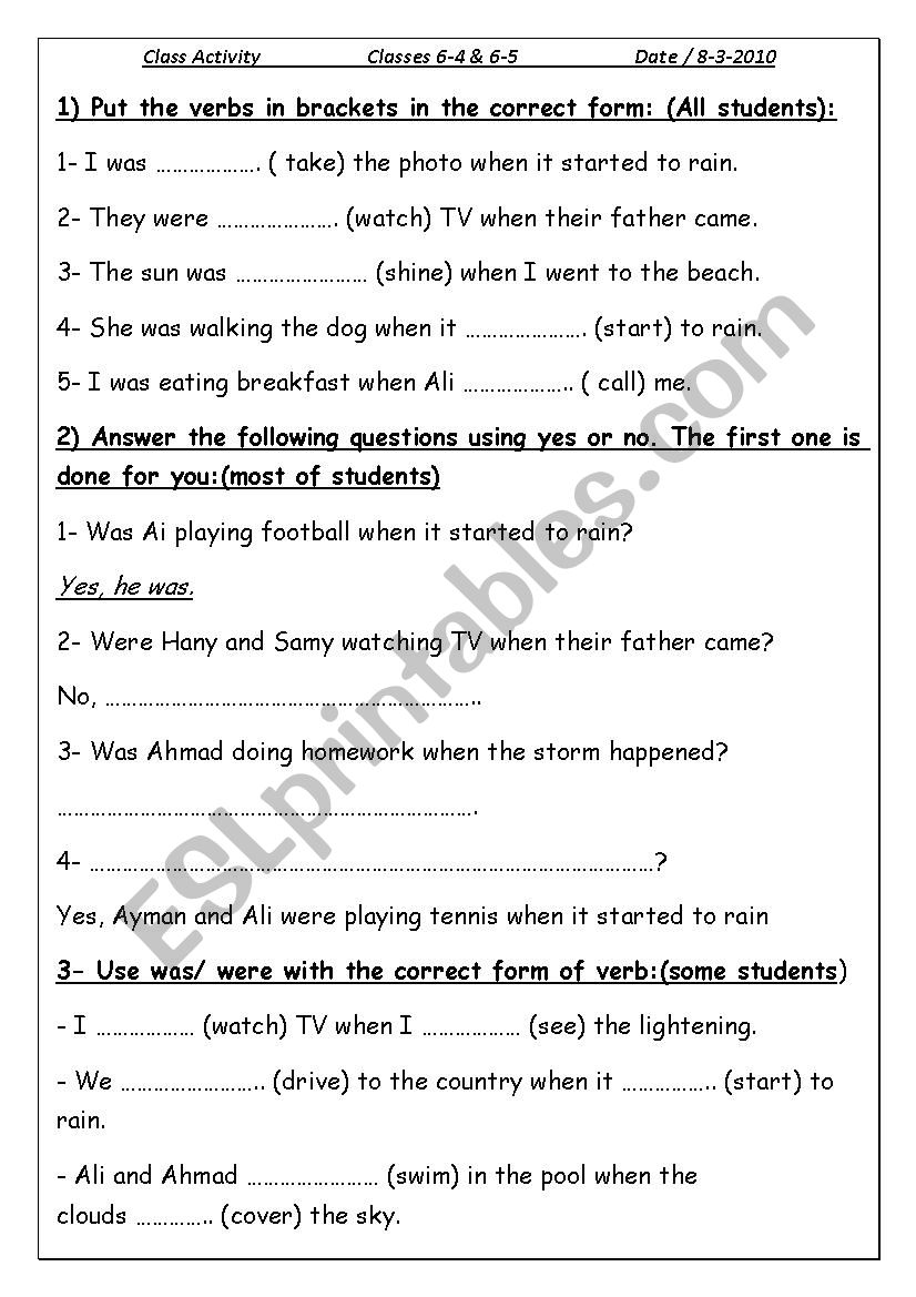means of communications worksheet