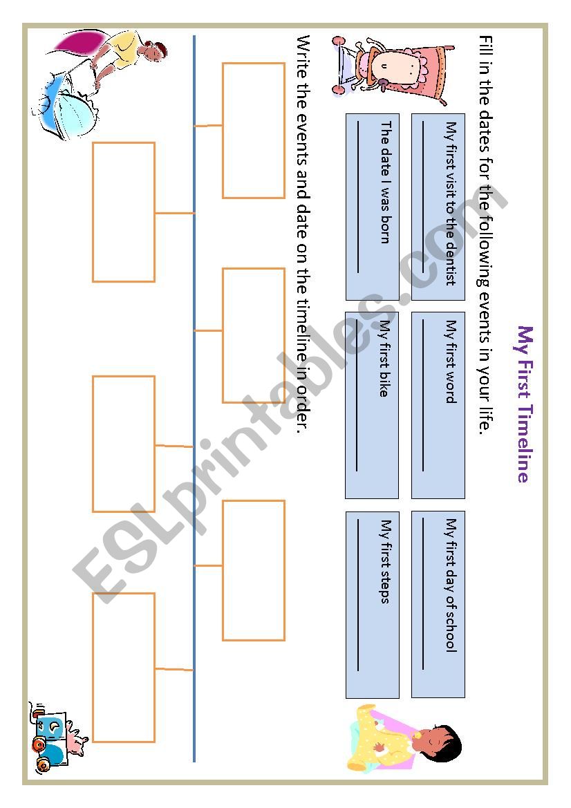 My first timeline worksheet