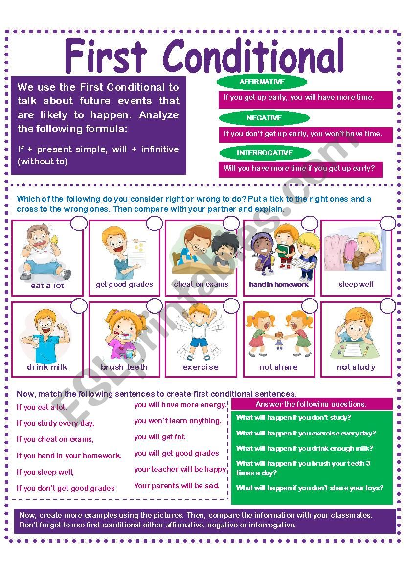 Conditionals activities