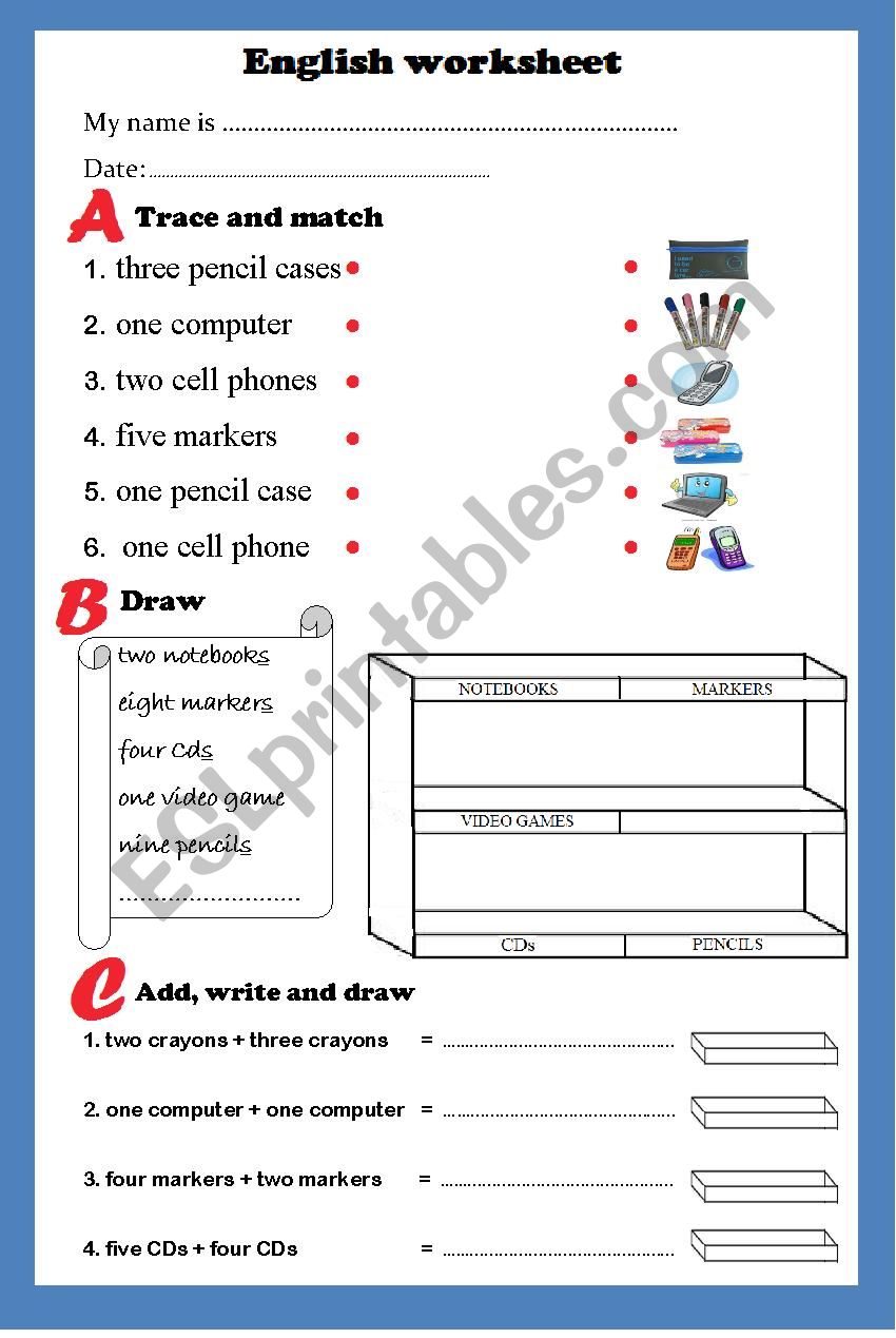 AT THE STORE worksheet