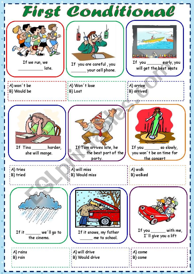 First Conditional worksheet