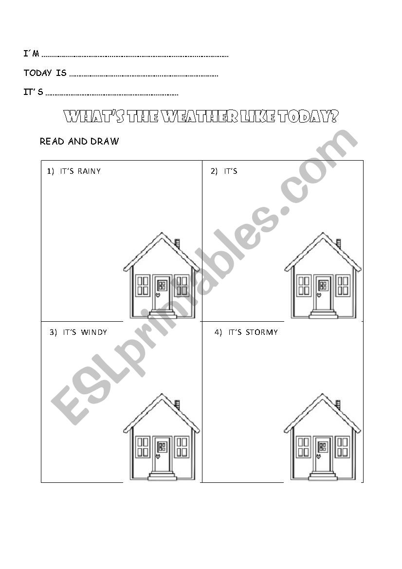 weather worksheet