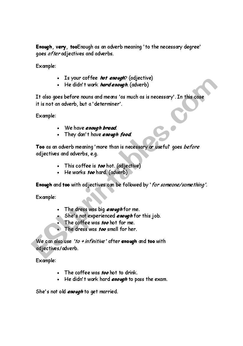 adverbs worksheet