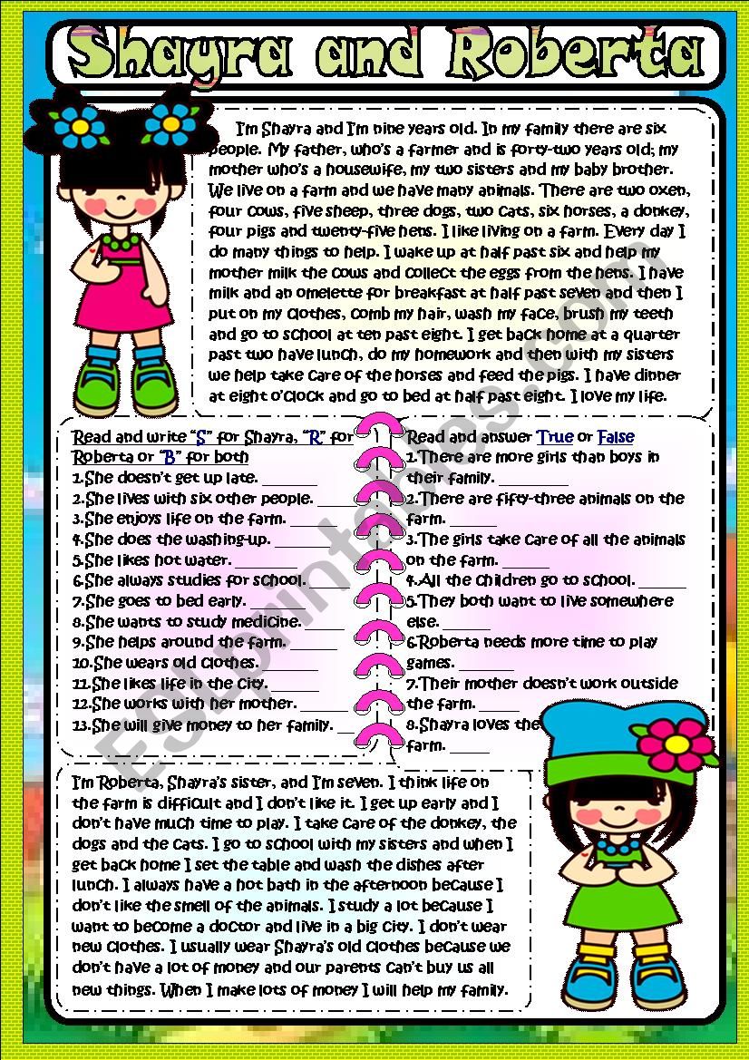 Shayra and Roberta worksheet