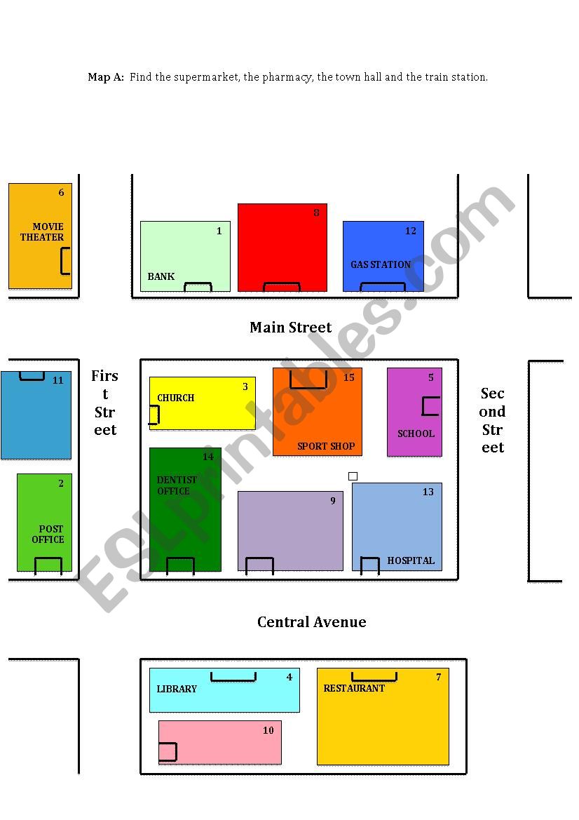 Prepositions of place worksheet