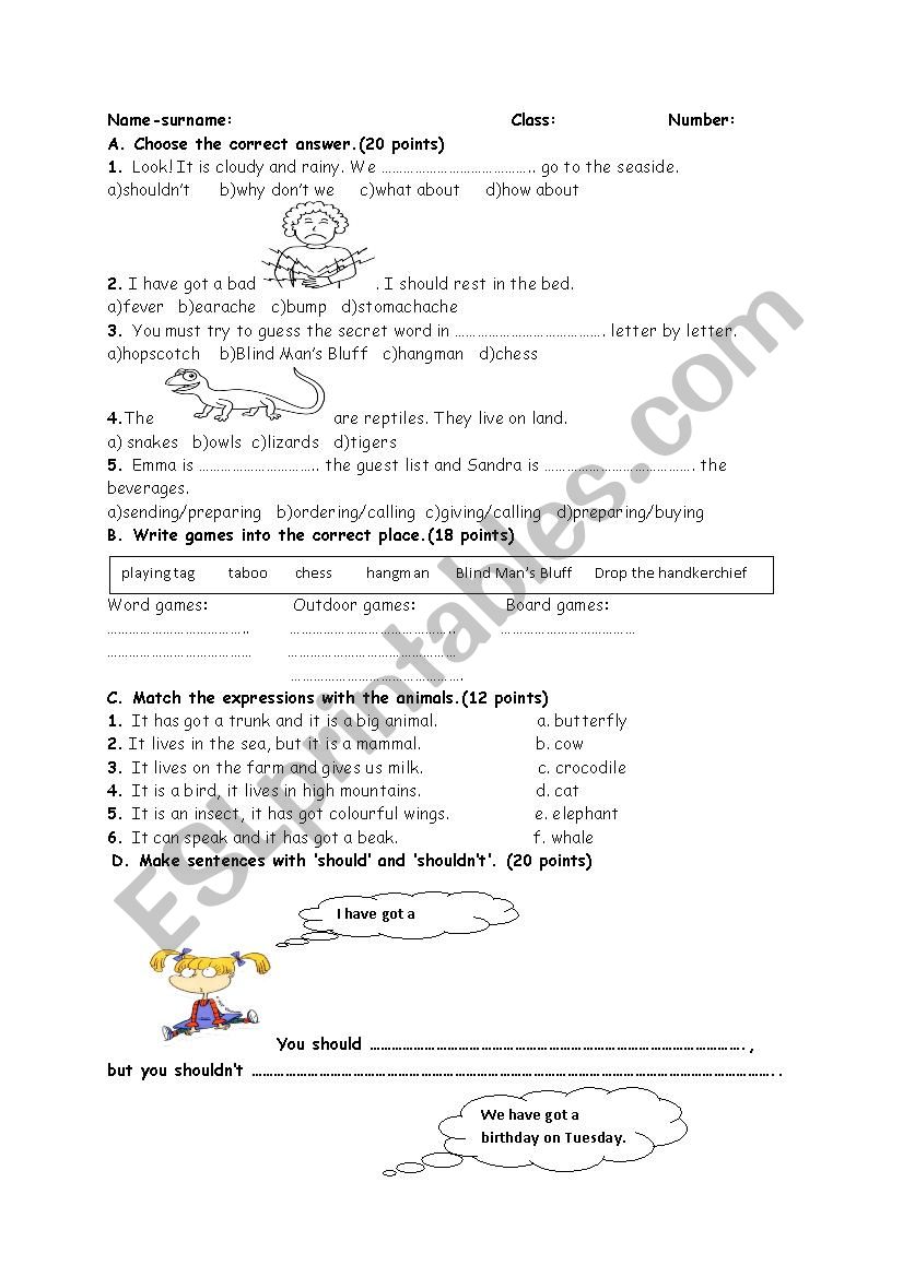 exam questions  worksheet