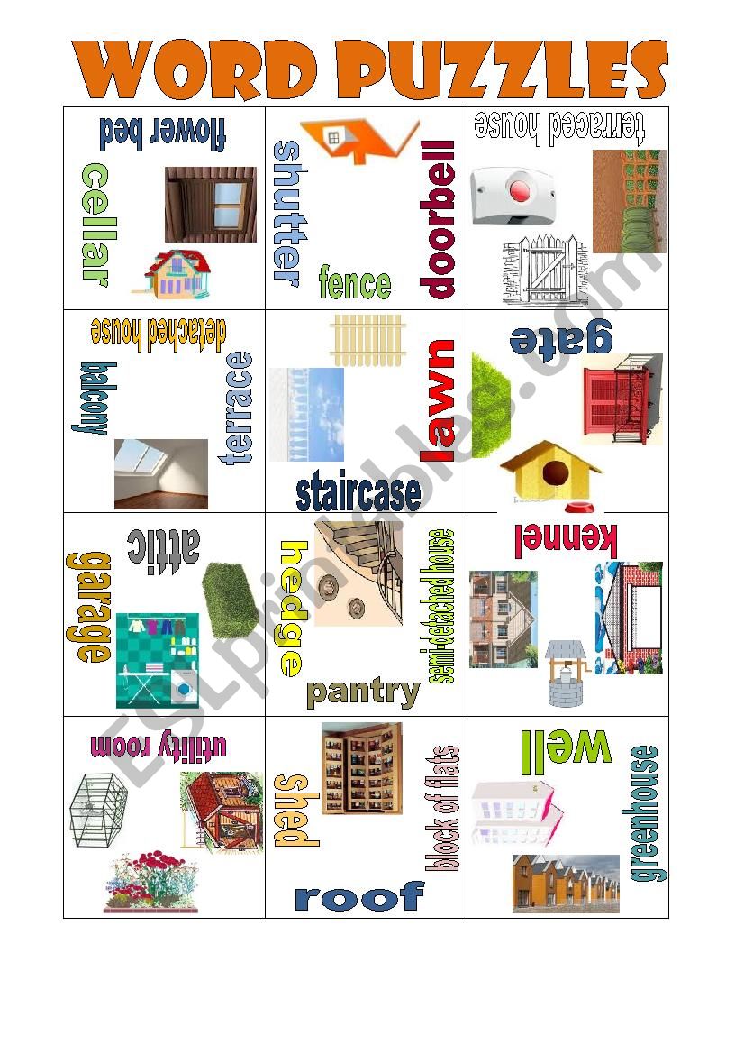 House Puzzle worksheet