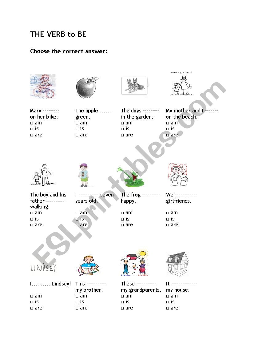 To Be for beginners worksheet