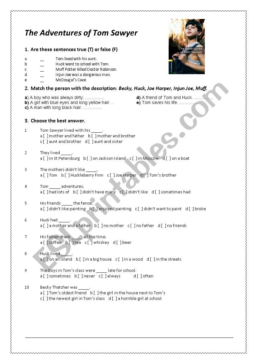 test worksheet