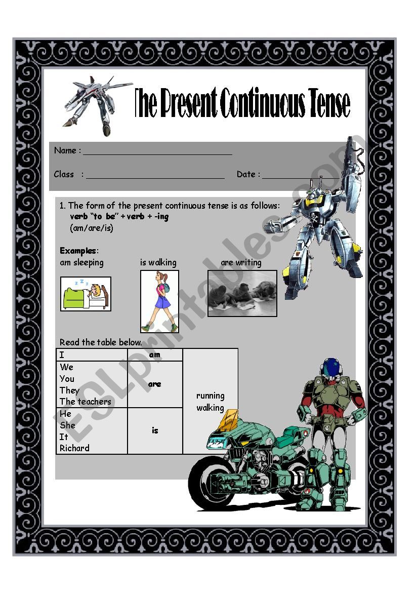 The Present Continuous Tense For Intermediate