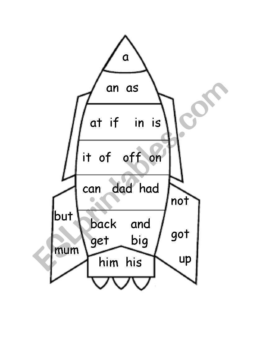 Letters and Sounds Stage 2 Decodable Words - Rocket
