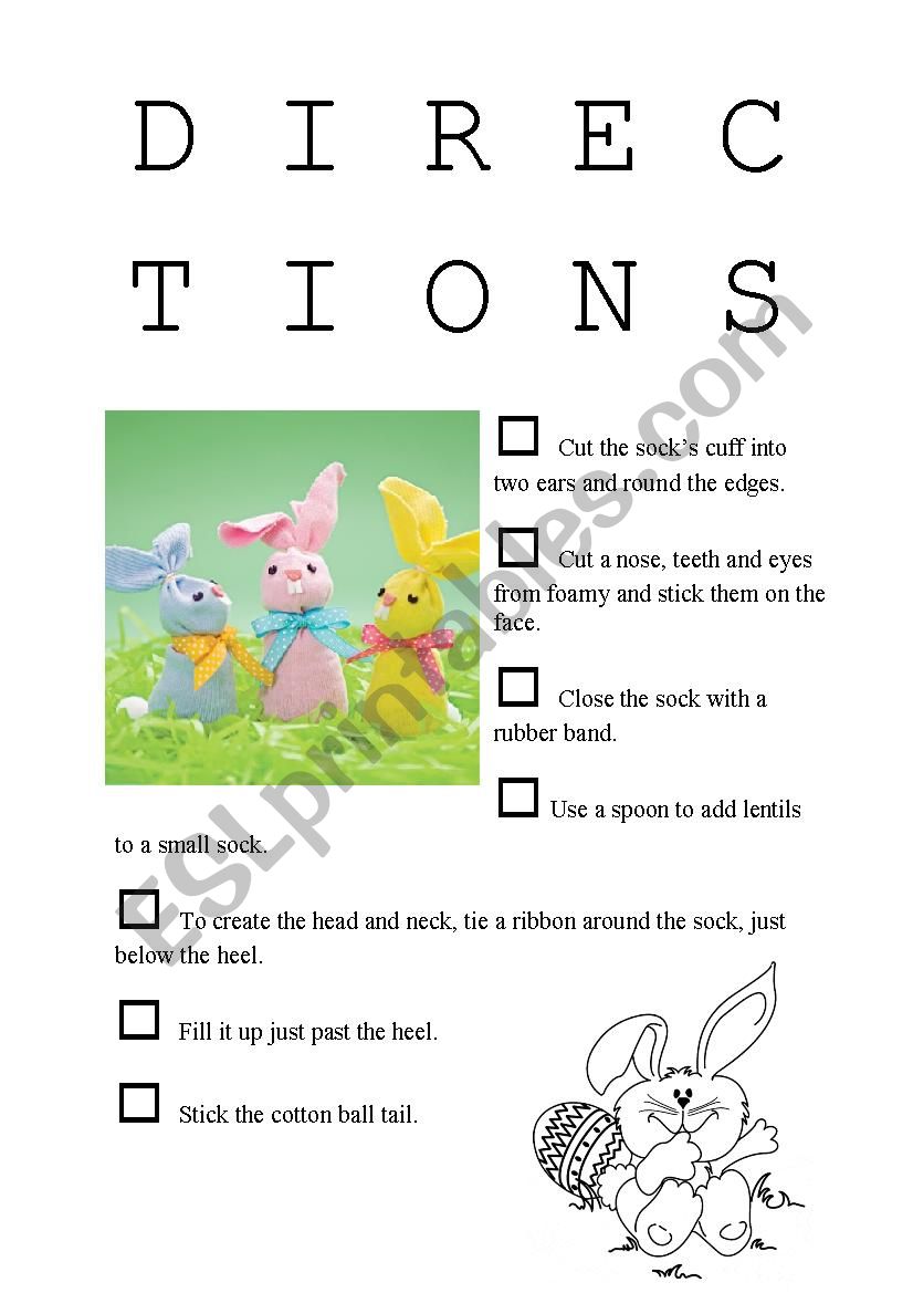 HAPPY EASTER. SOCK HOP worksheet