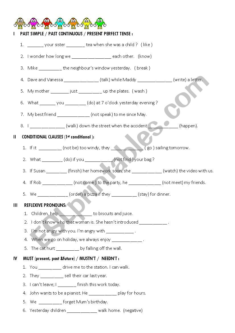 TEST  -  8th grade worksheet