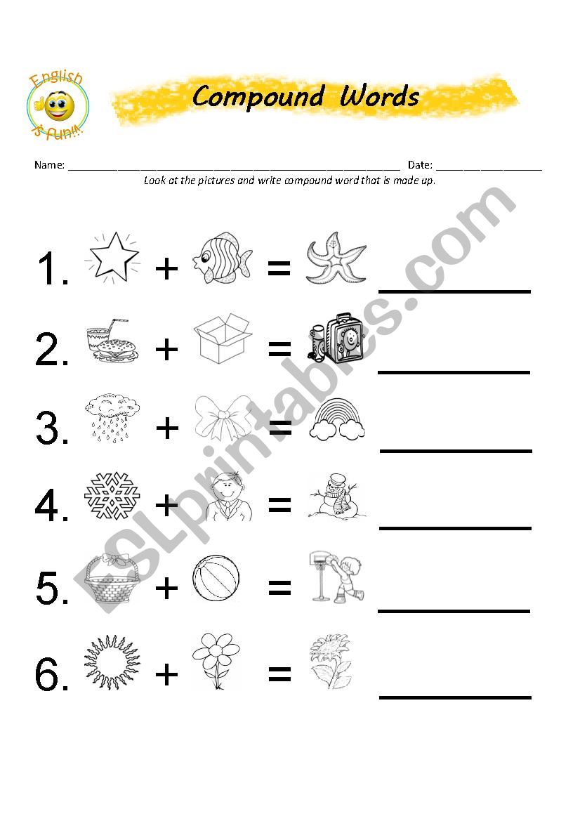 Compound Words worksheet