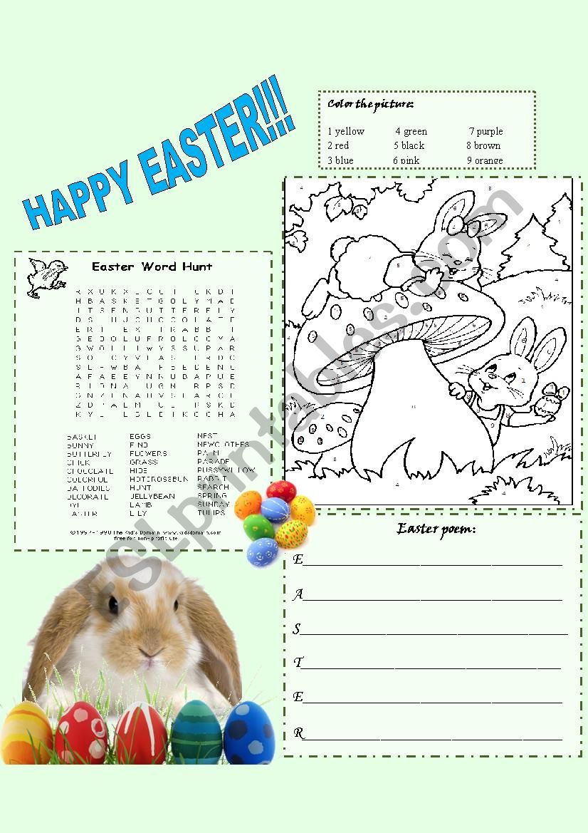 Easter Activities worksheet
