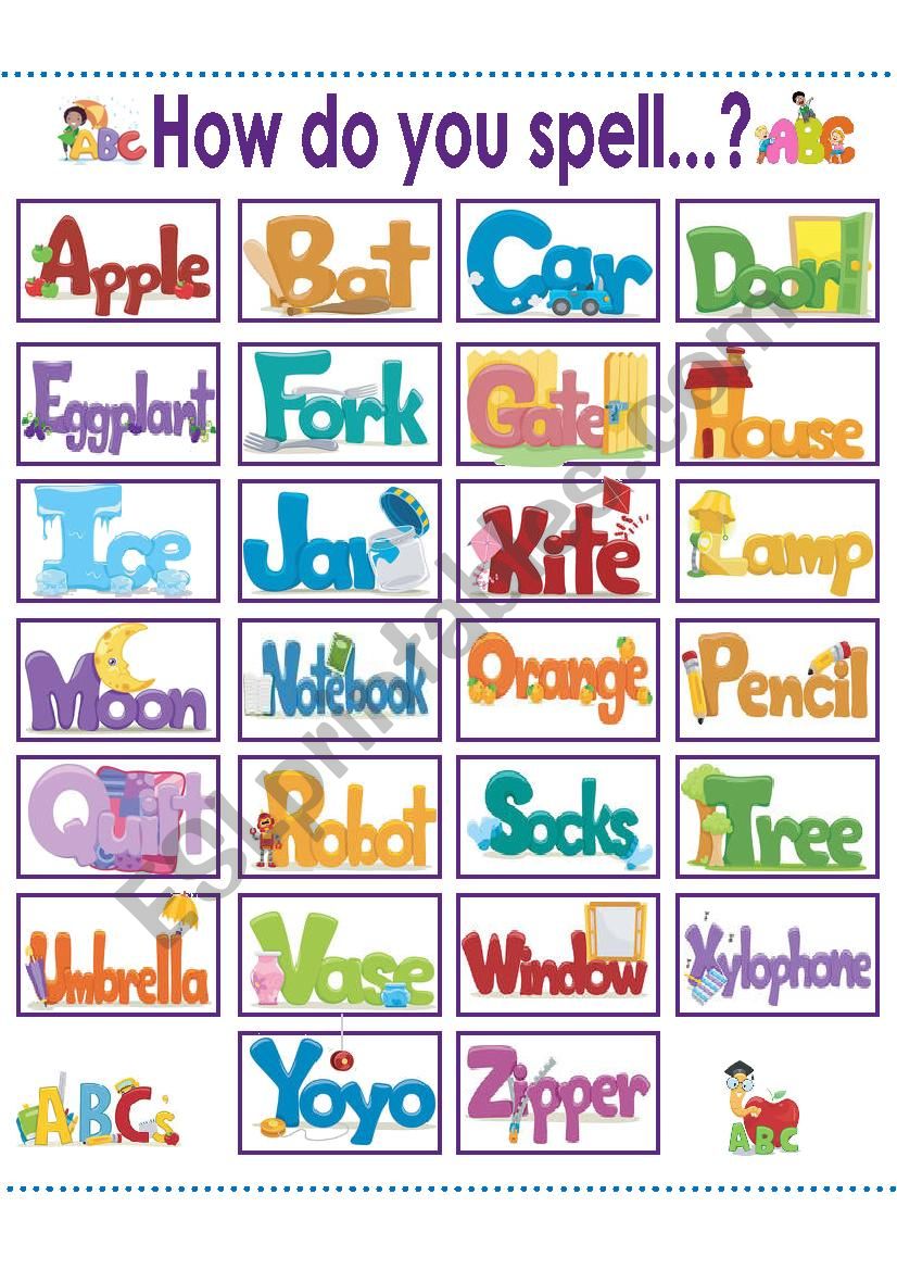 ALPHABET CHART worksheet