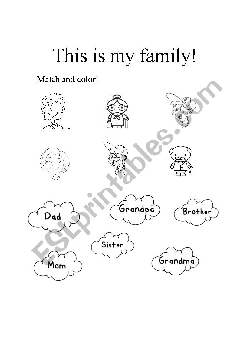 This is my family worksheet