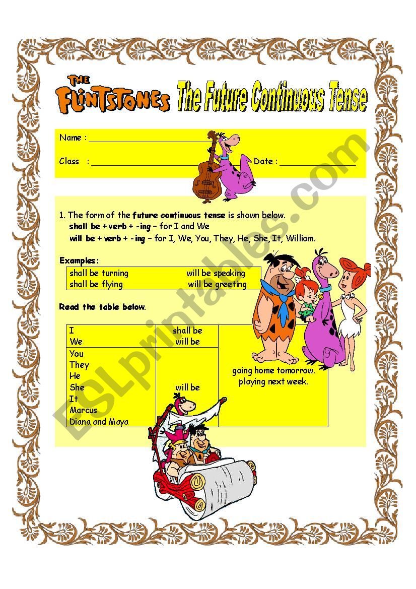 The Future Continuous Tense For Intermediate