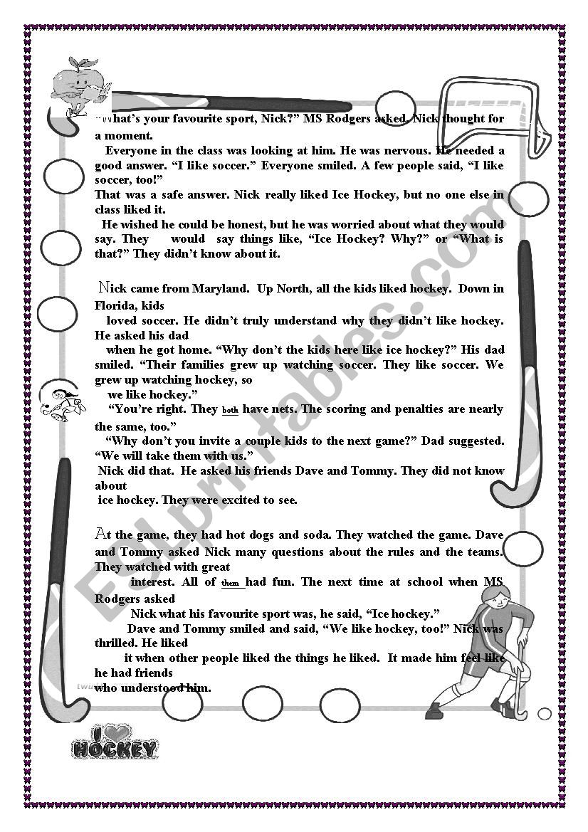 End of term test 2 8th form. part 1 (Text & Reading comprehension)