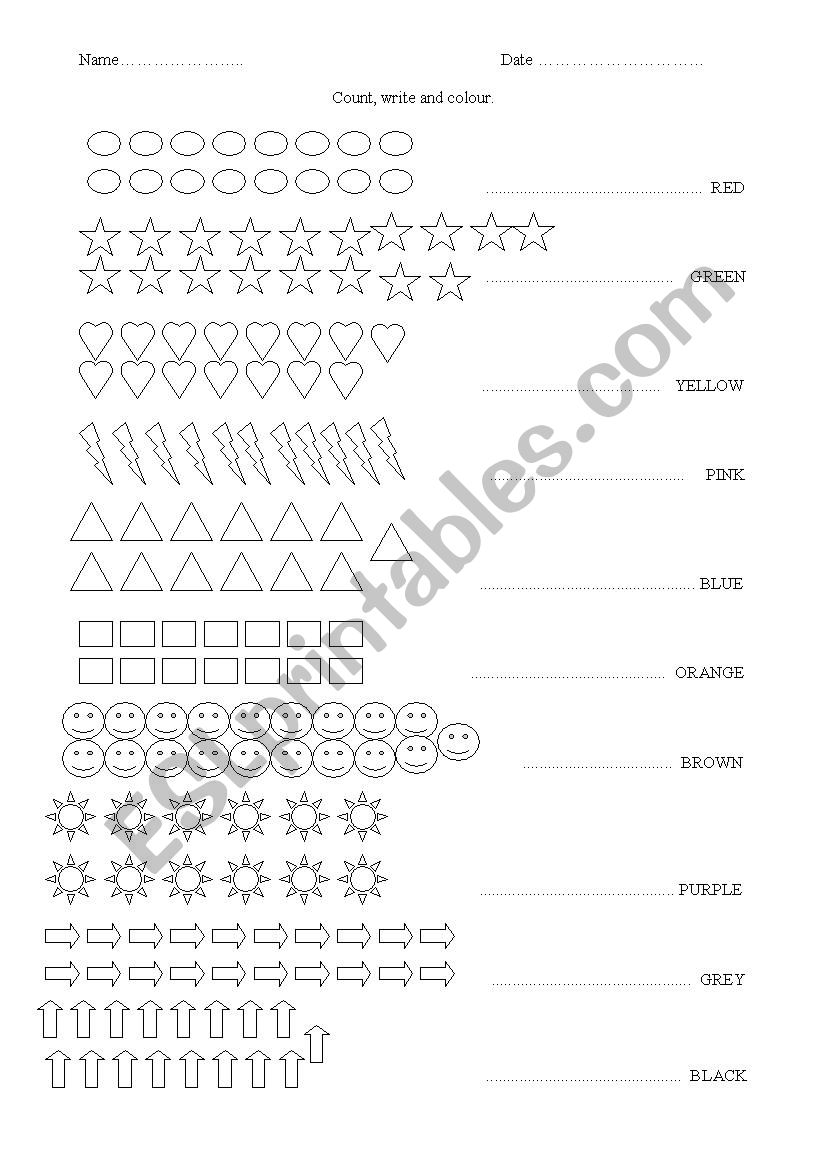 Numbers 11 - 20 worksheet