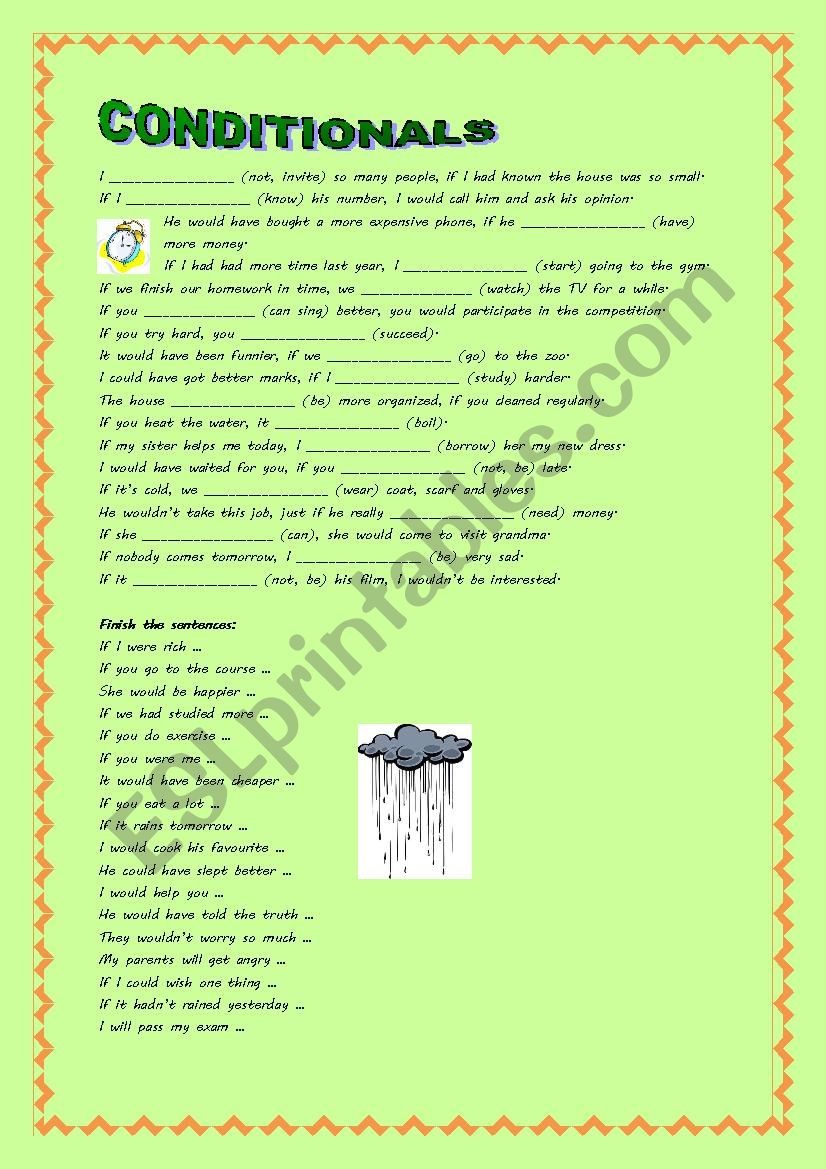 Conditionals 2  worksheet