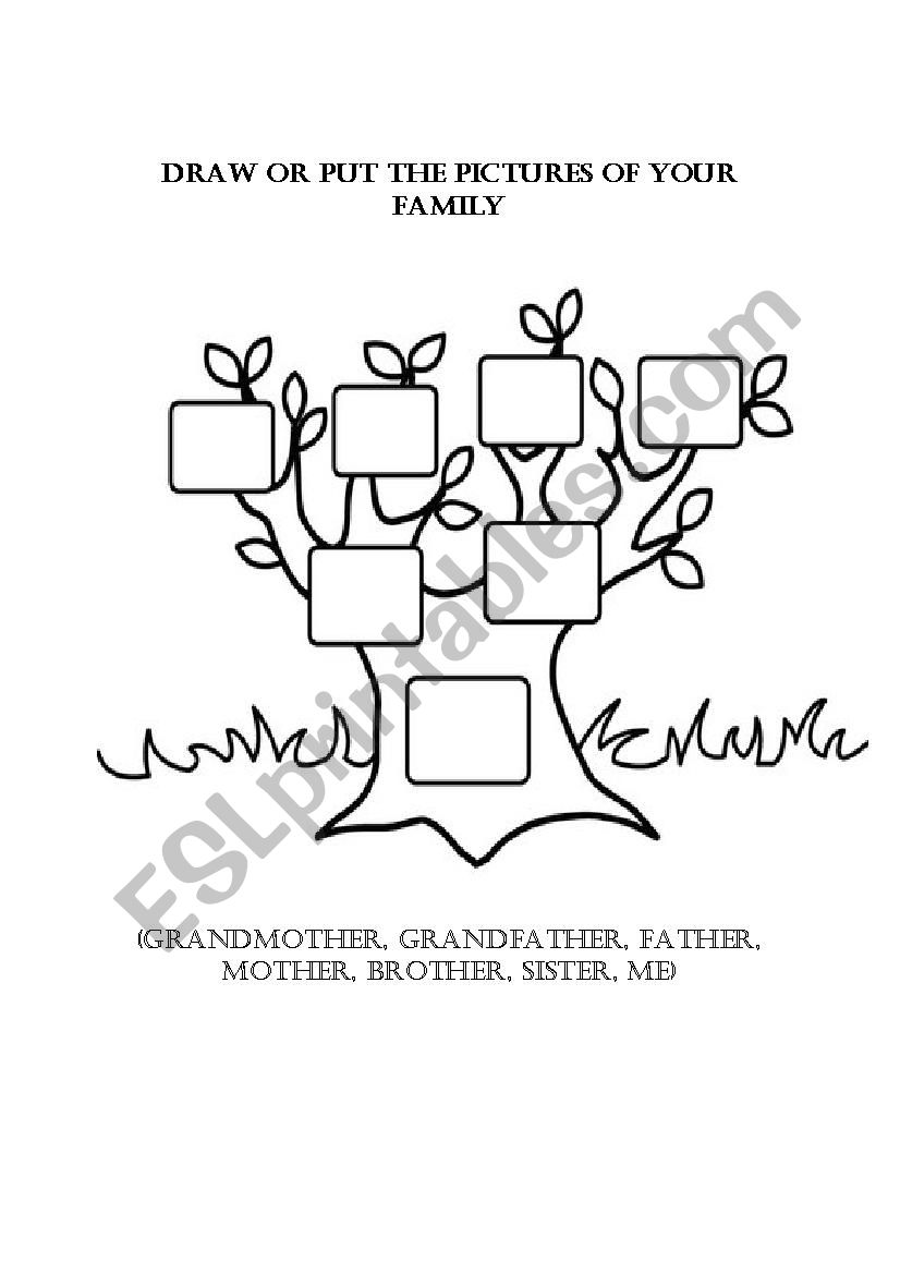 family members worksheet