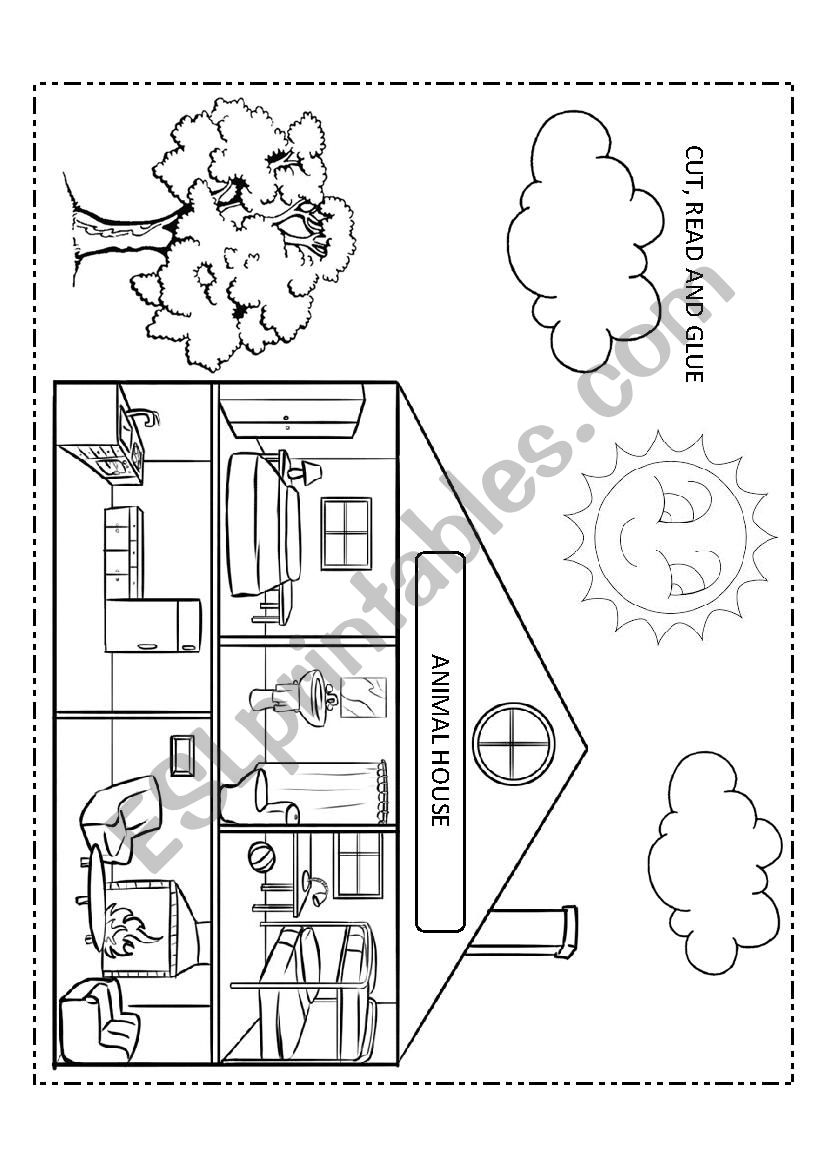 Animal House worksheet