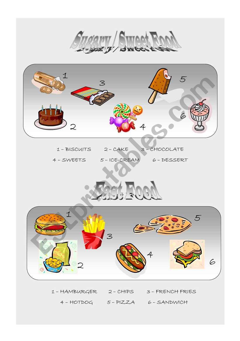 Food Pyramid - vocabulary 3 worksheet