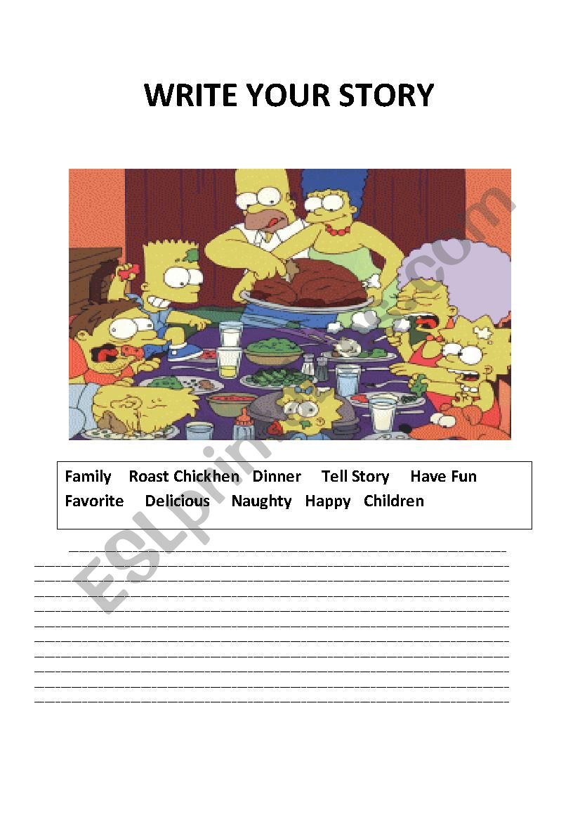 Write your own story worksheet
