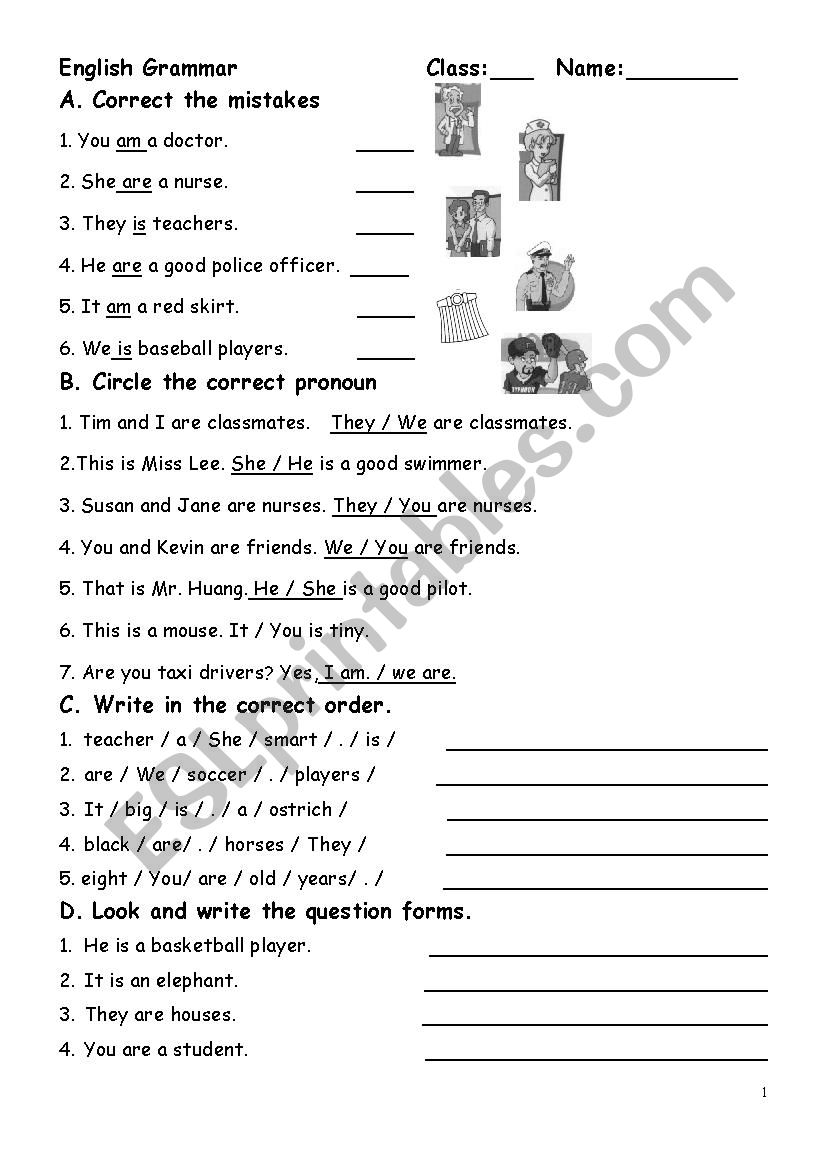 English Grammar-subject and verb
