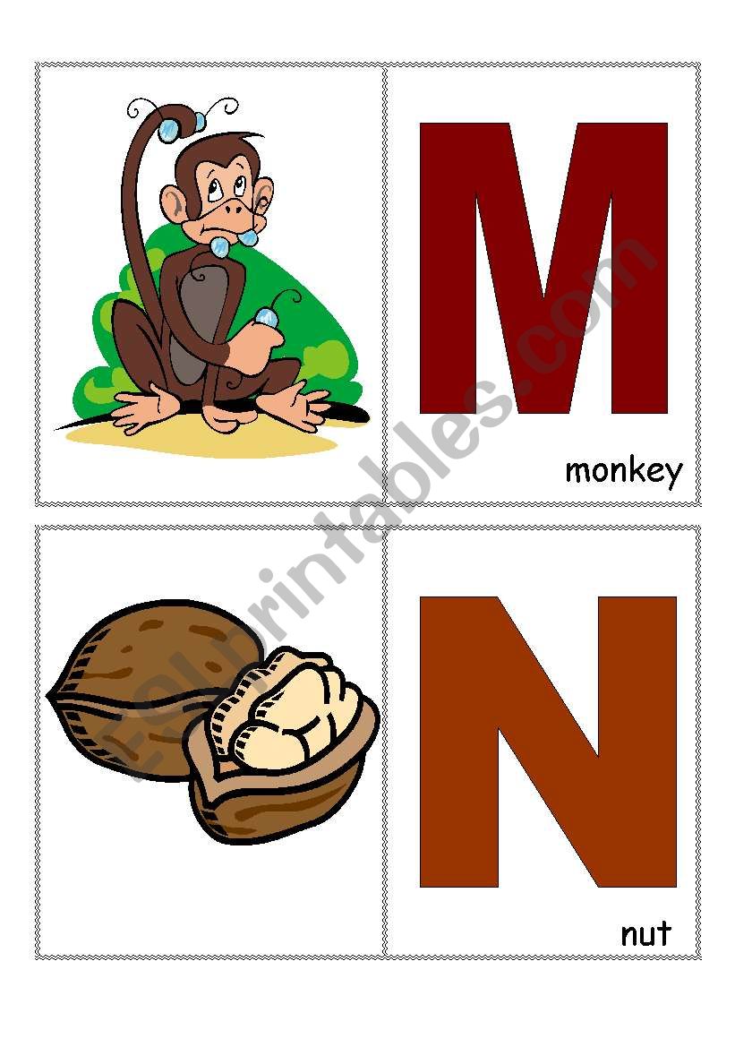 Alphabet M-P worksheet