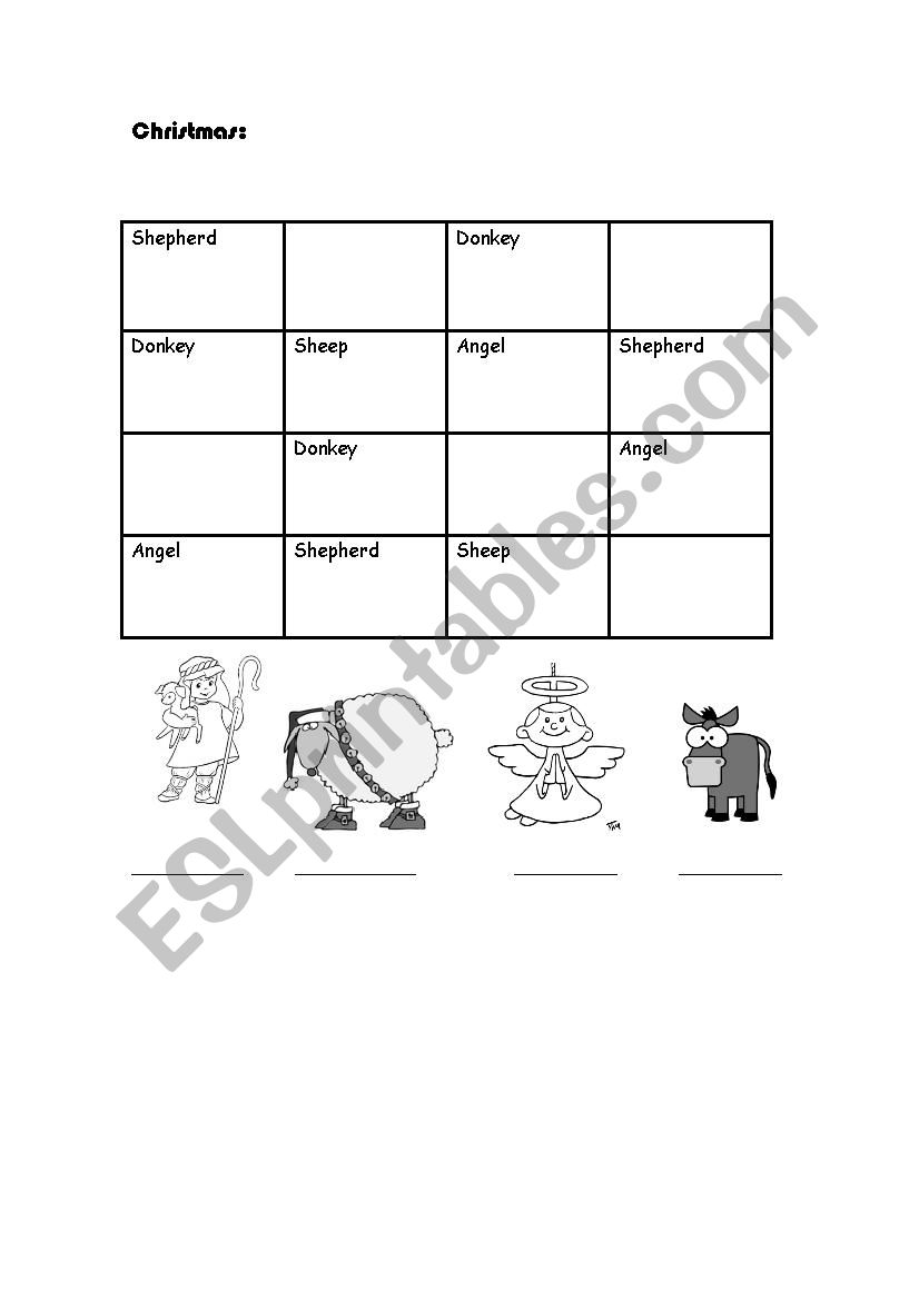Christmas Sudoku worksheet